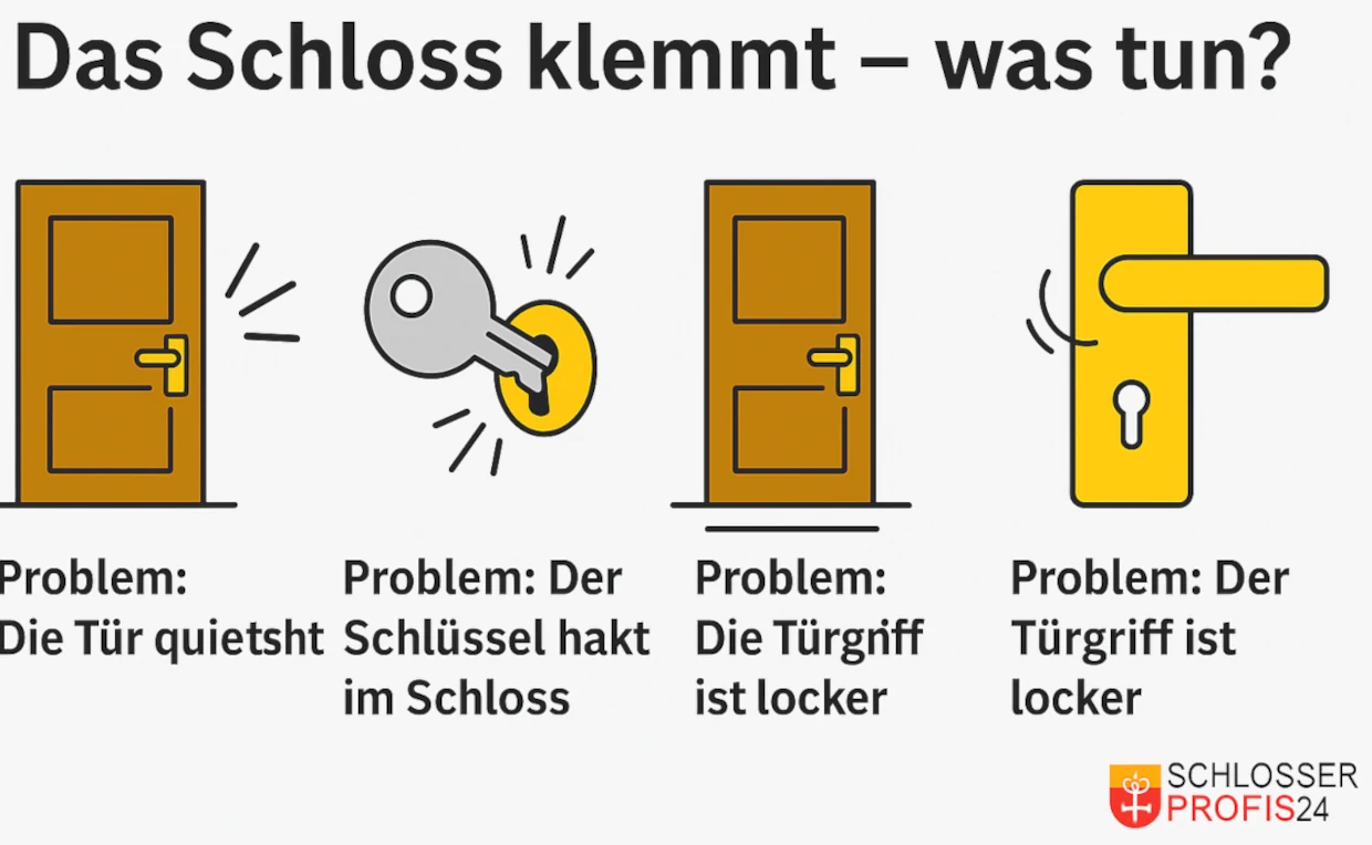 das schloss klemmt was tun