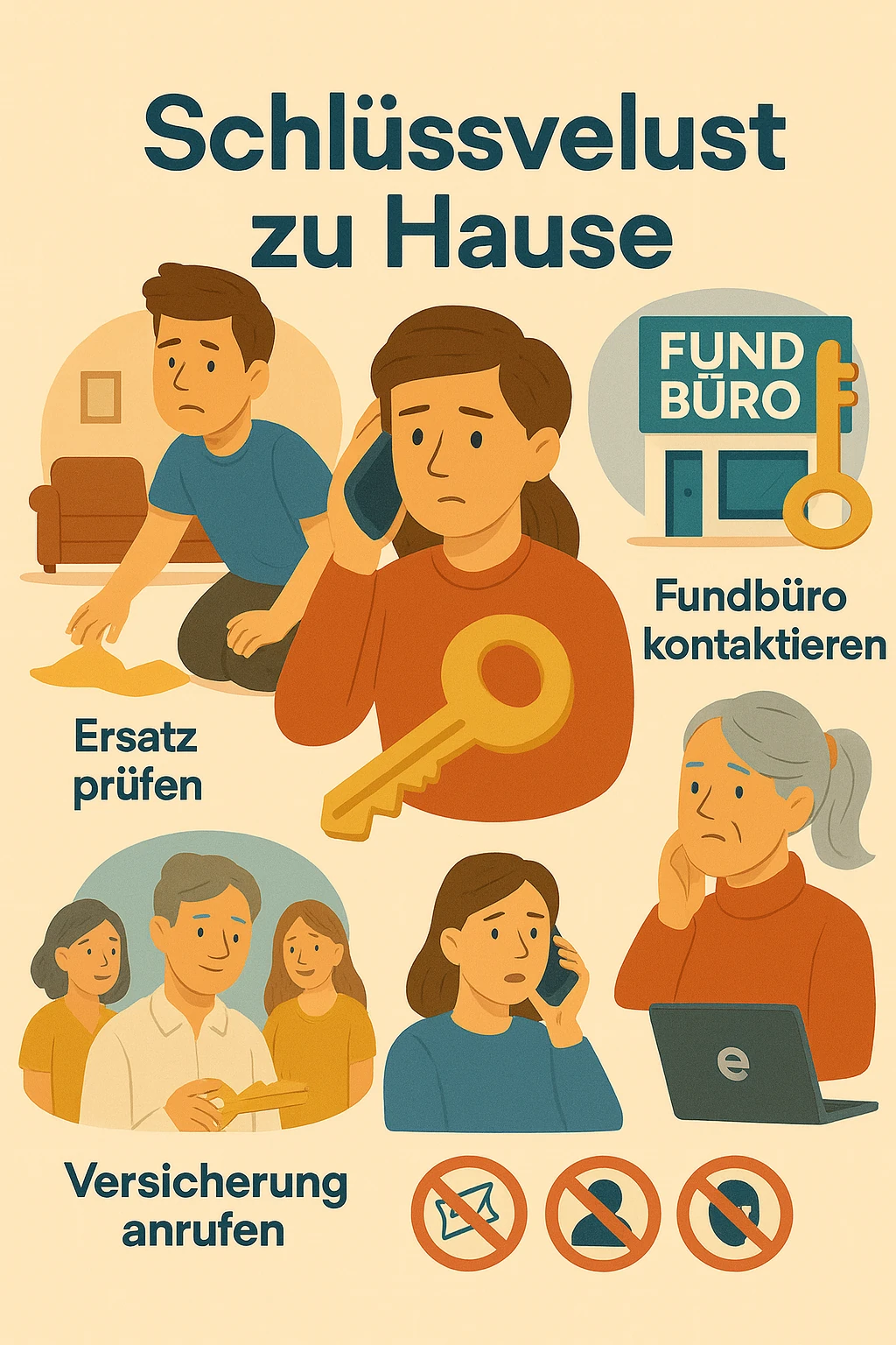 Schlüsselverlust zu Hause