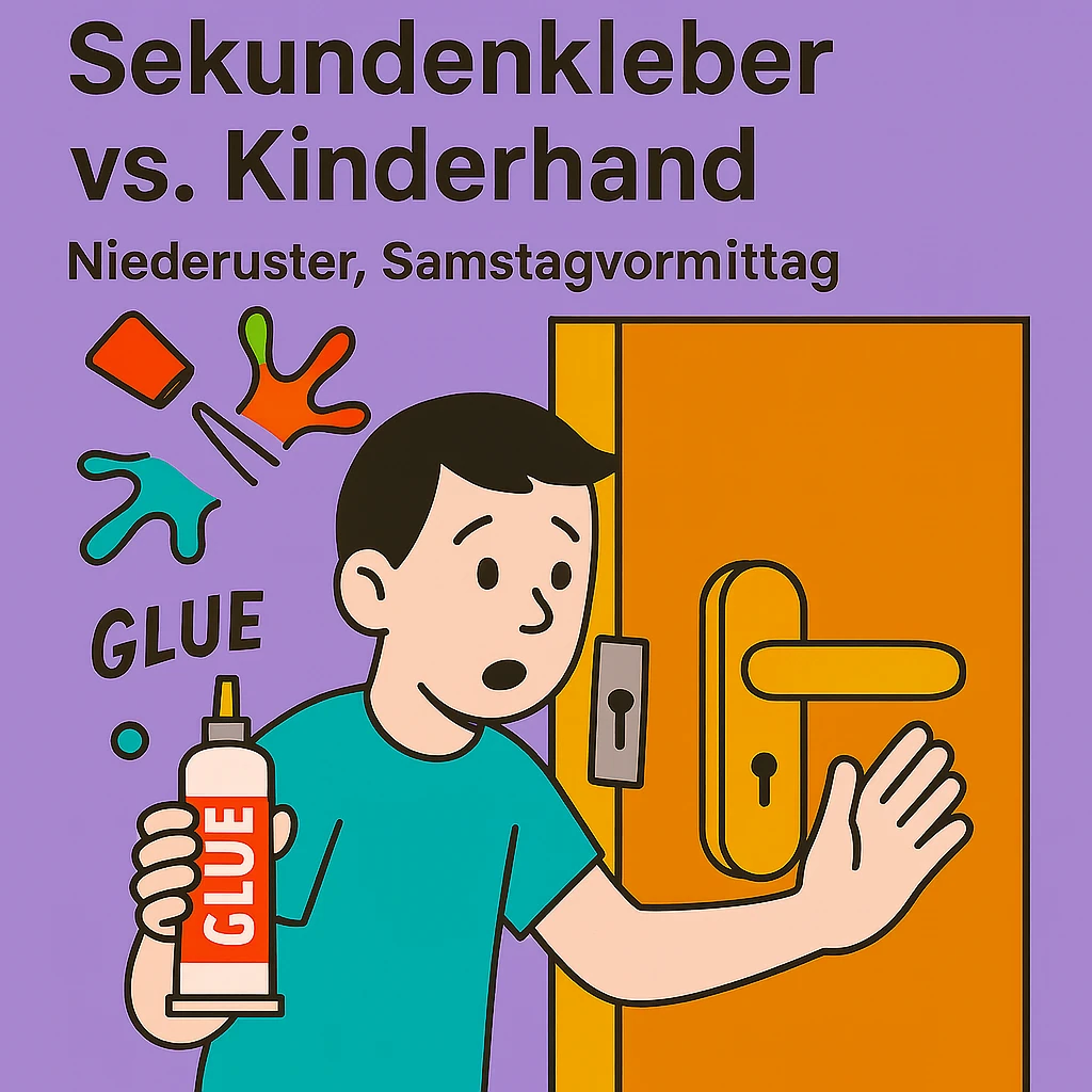 Sekundenkleber vs. Kinderhand