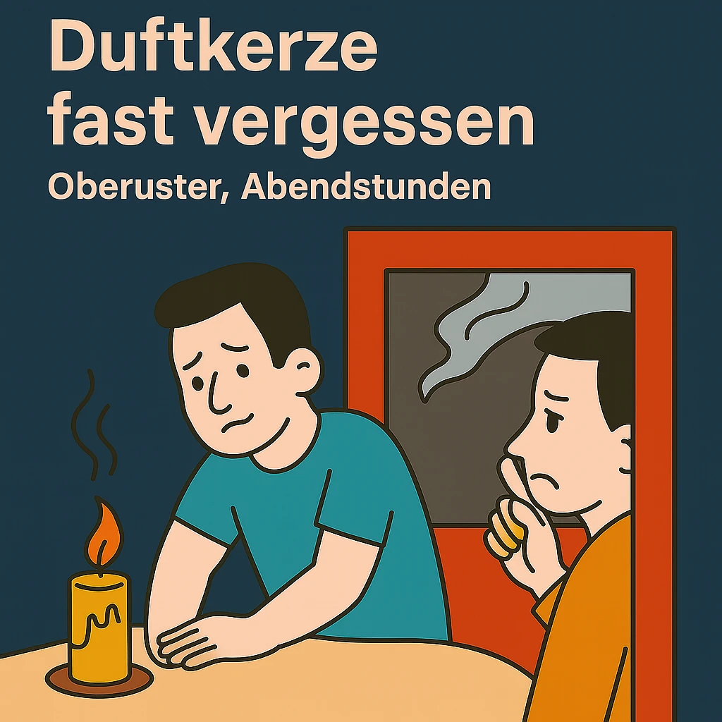 Duftkerze fast vergessen