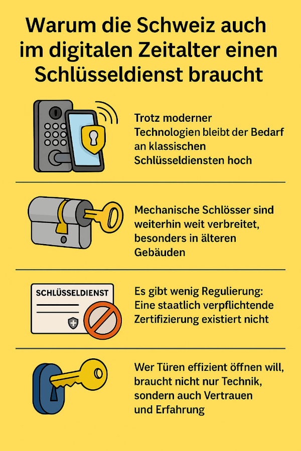 Warum die Schweiz auch im digitalen Zeitalter einen Schlüsseldienst braucht 